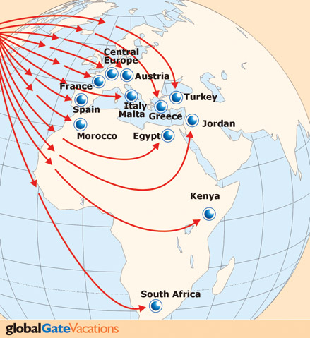 Travel To Europe and Africa Now.